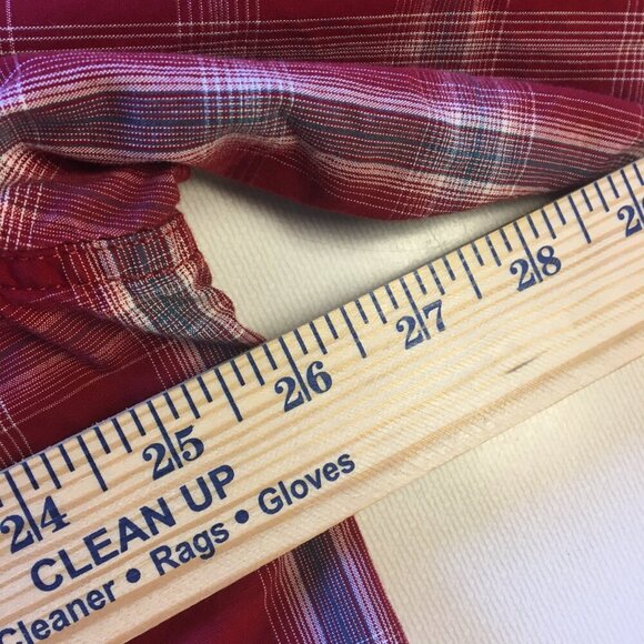 Carhartt Button Down Shirt Mens 2XL Red Plaid Relaxed Fit Rugged Western - Picture 9 of 10